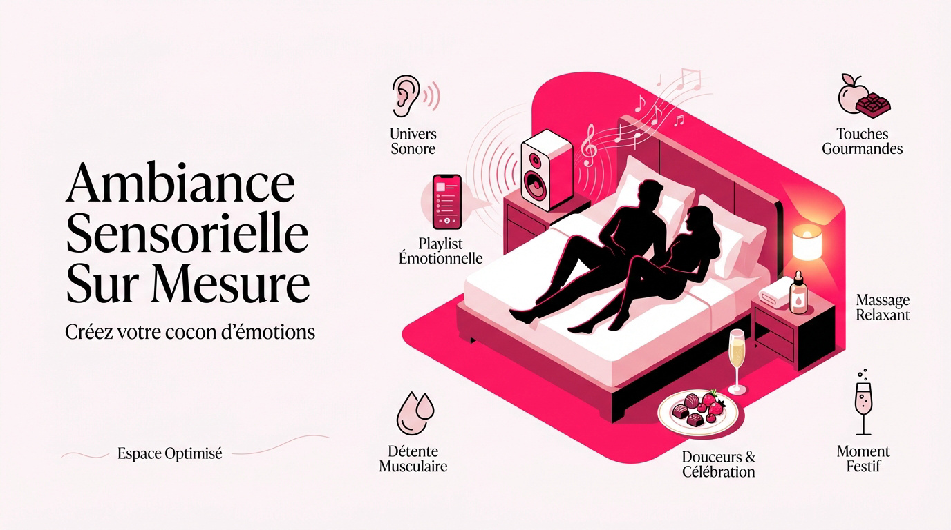 Ambiance tamisée et romantique dans une love room avec jacuzzi à Marseille
