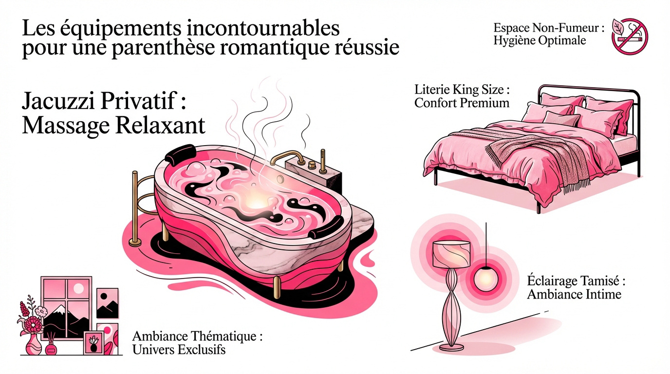 Equipements de luxe et jacuzzi privatif pour une soirée romantique à Marseille