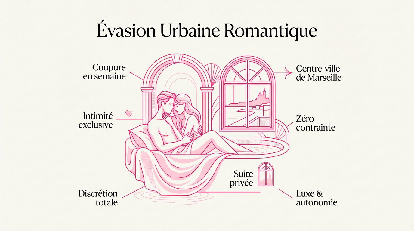 Ambiance romantique et spa privatif pour une escapade en duo à Marseille