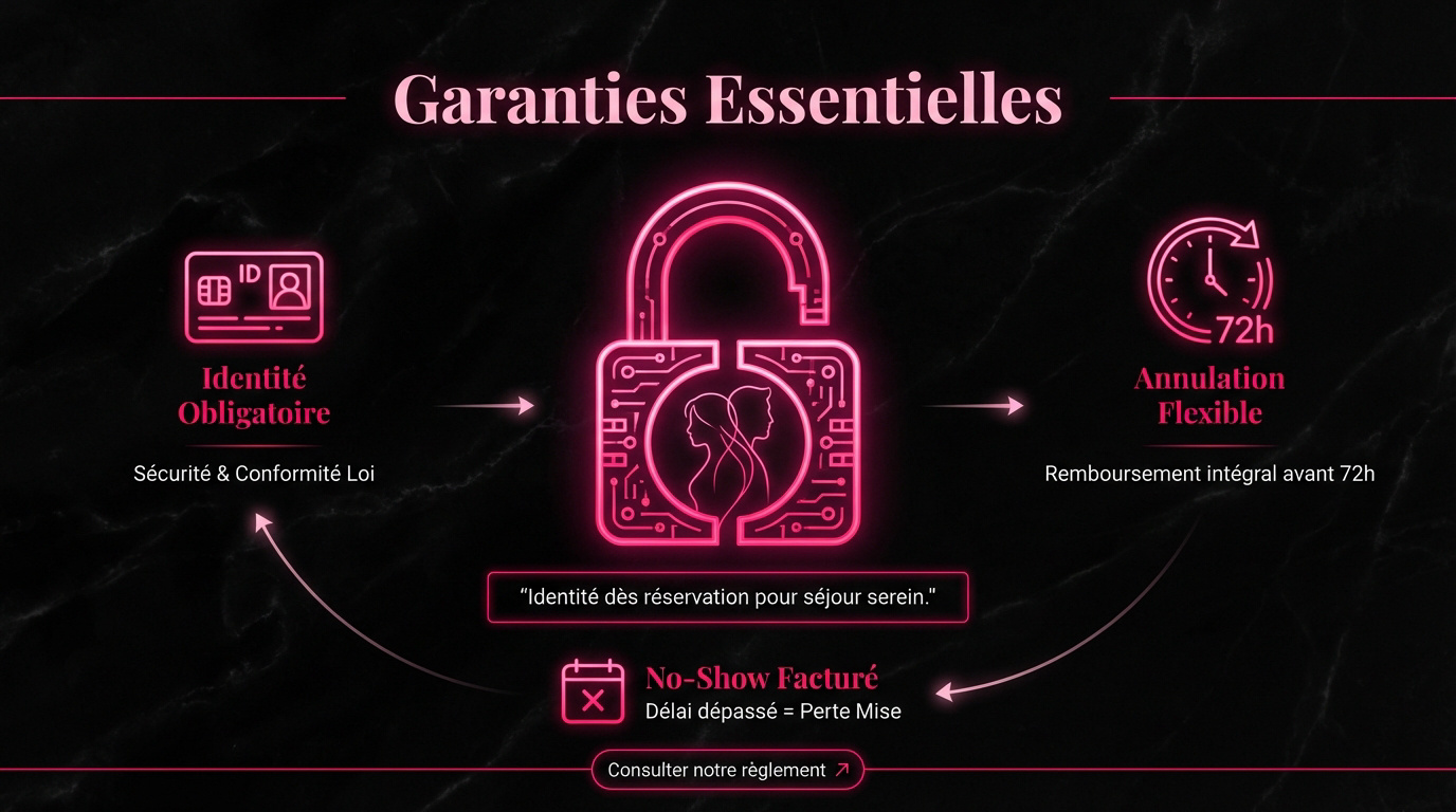 Garanties de réservation et sécurité pour votre séjour en love room à Marseille